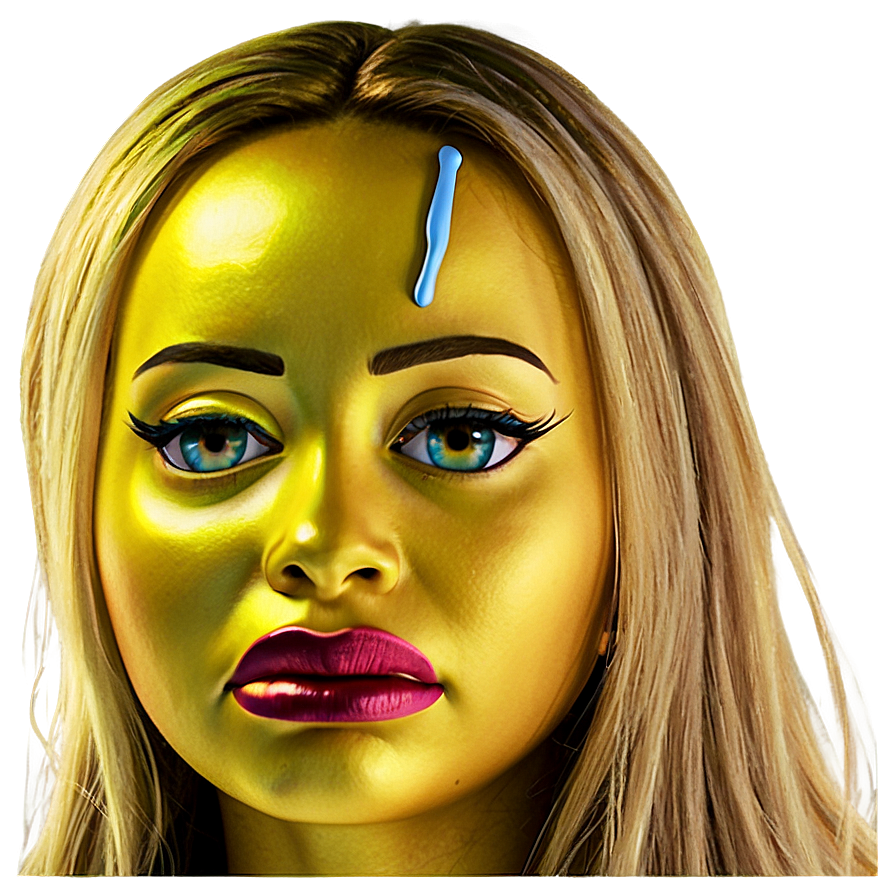 Sorrowful Face Emoji Png 05232024