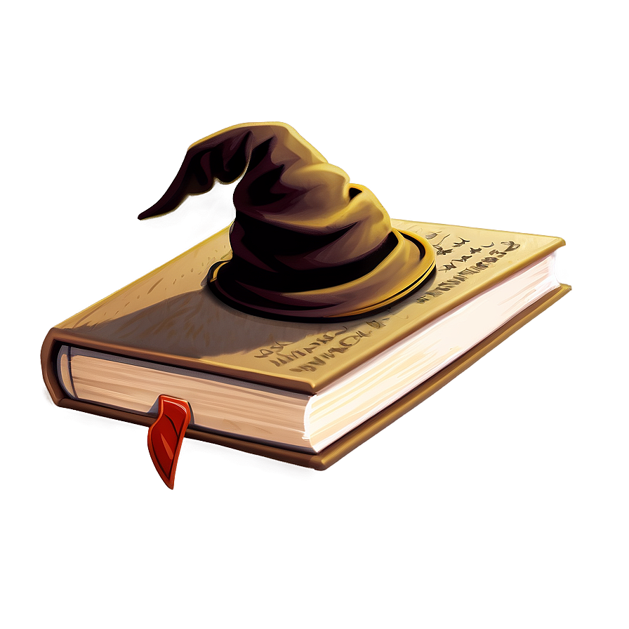 Sorting Hat On Book Png 16