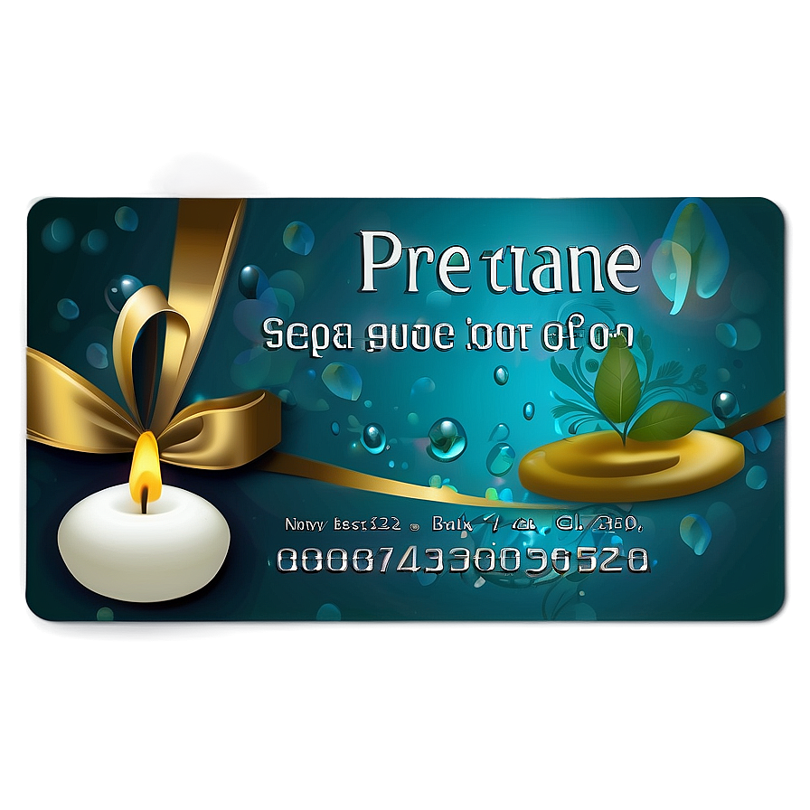 Spa Gift Card Png 13
