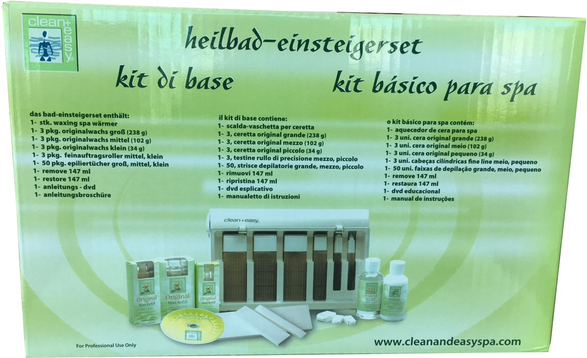 Spa Waxing Starter Kit Multilingual Packaging