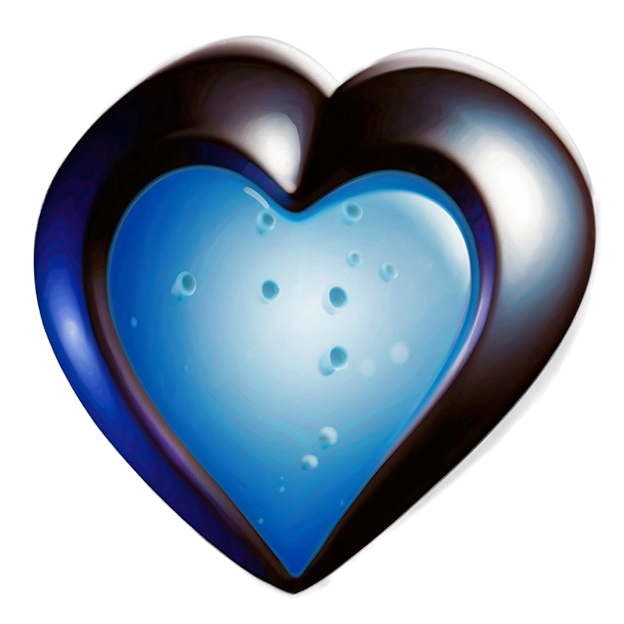 Space Blue Heart Png 60