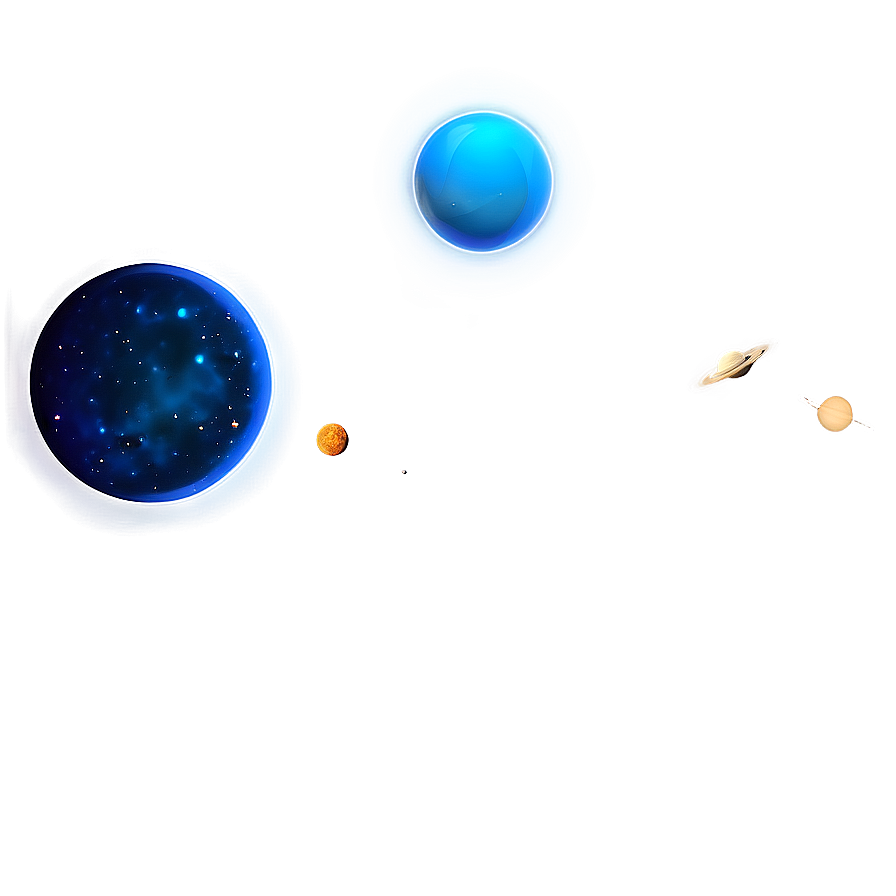 Space Blue Planet Background Png Mij44