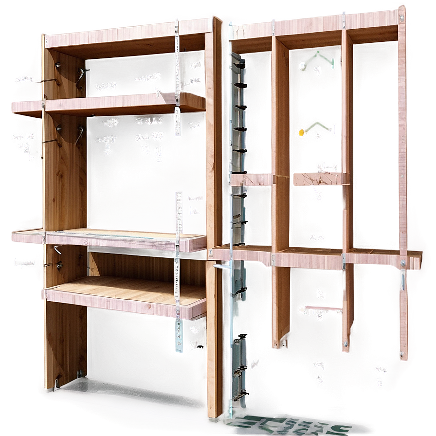 Space-enhancing Wood Shelf Layouts Png Uhh