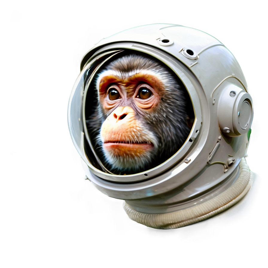 Space Monkey Face Astronaut Png 32