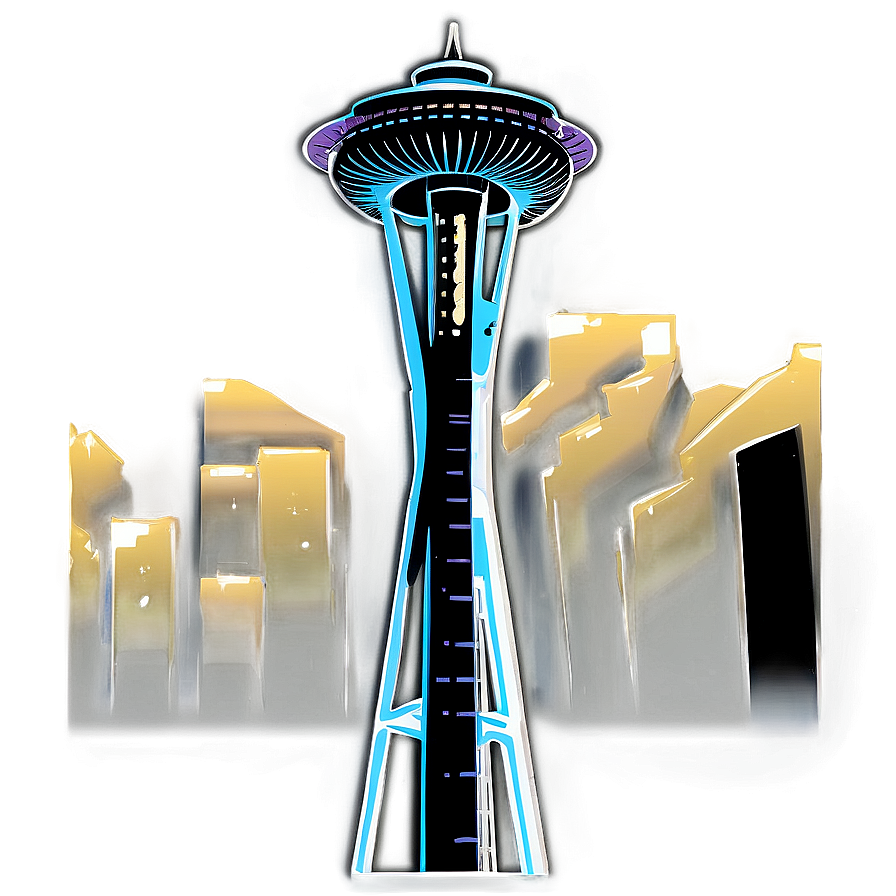 Space Needle Night View Png 06122024