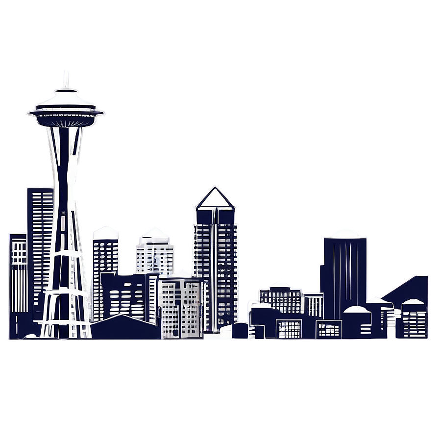 Space Needle Skyline Png Wkw65