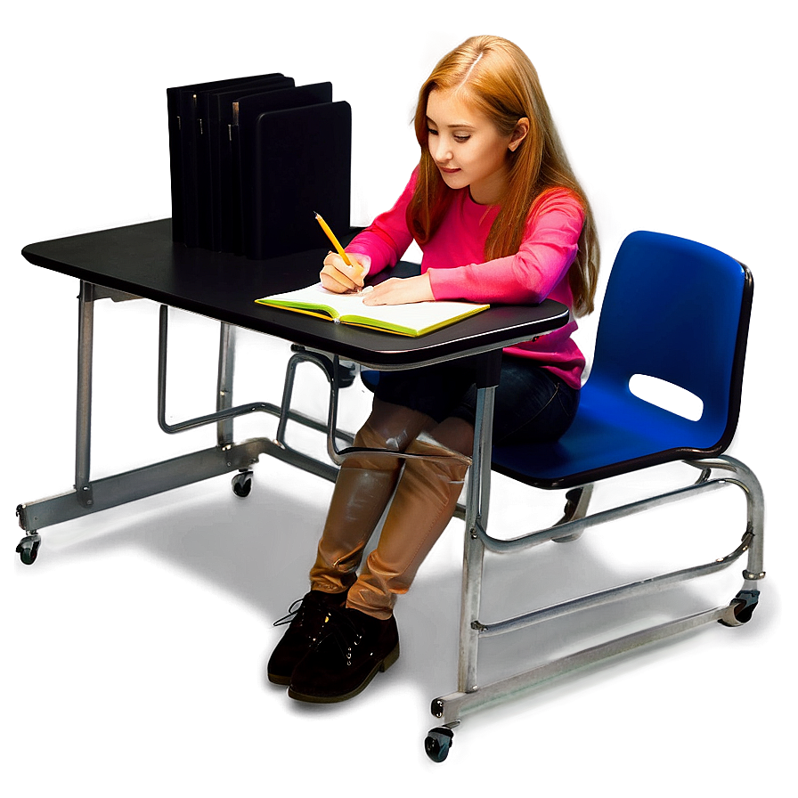 Space-saving Student Desk Png Wdr85