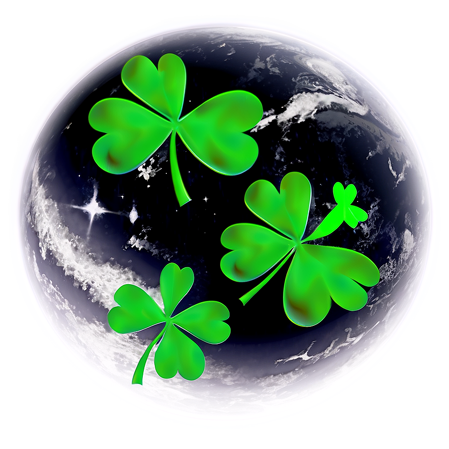 Space Shamrock Planet Png 05242024