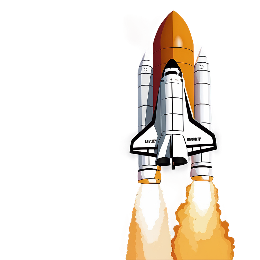 Space Shuttle Rocket Clipart Png 55