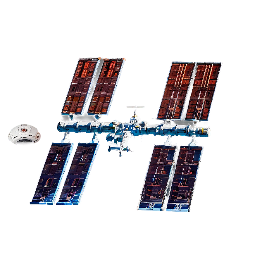 Space Station In Starry Sky Png Ivp11