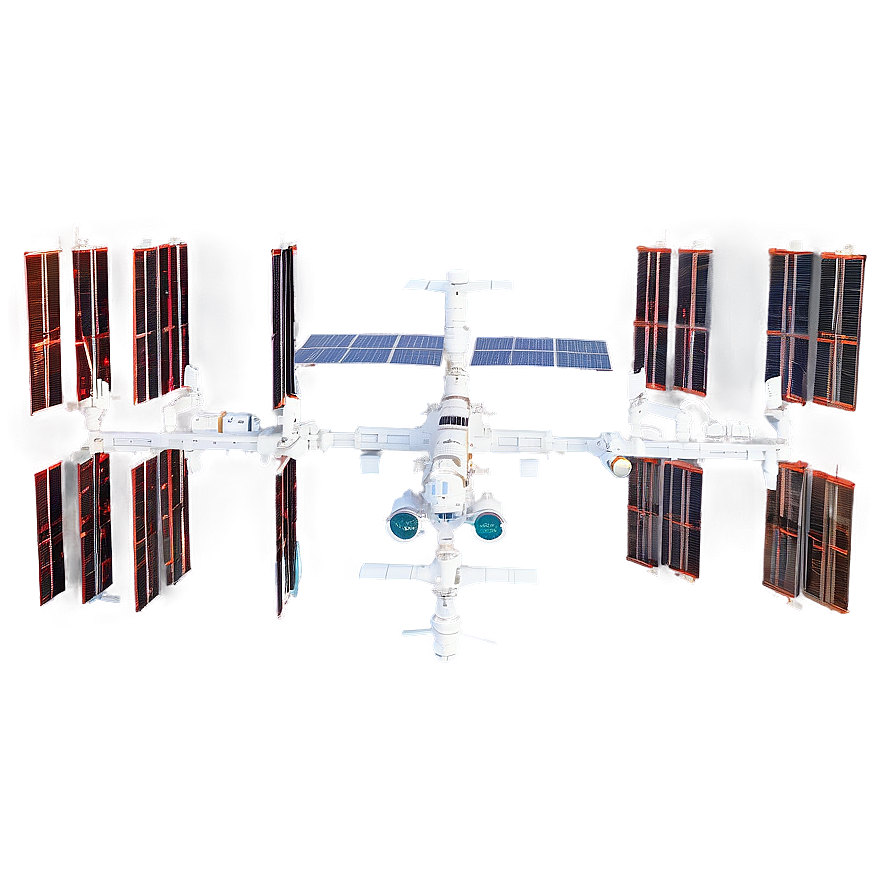 Space Station Iss In Sci-fi Scene Png Qig72