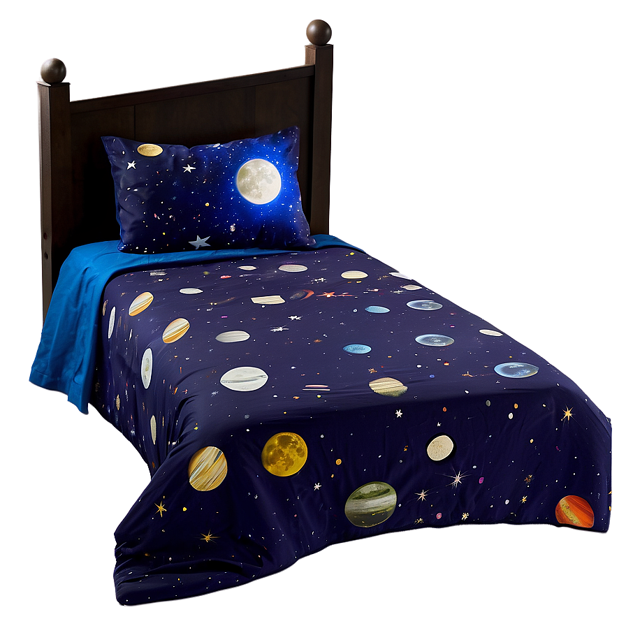 Space Themed Bed Sheets Png Tbk