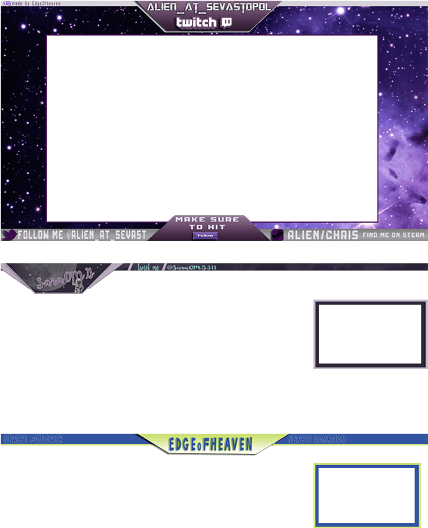 Space Themed Twitch Overlay