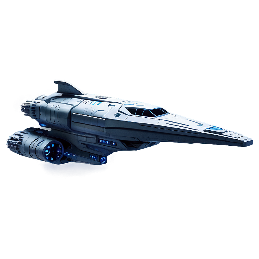 Spaceship In Sci-fi Scene Png Bma85