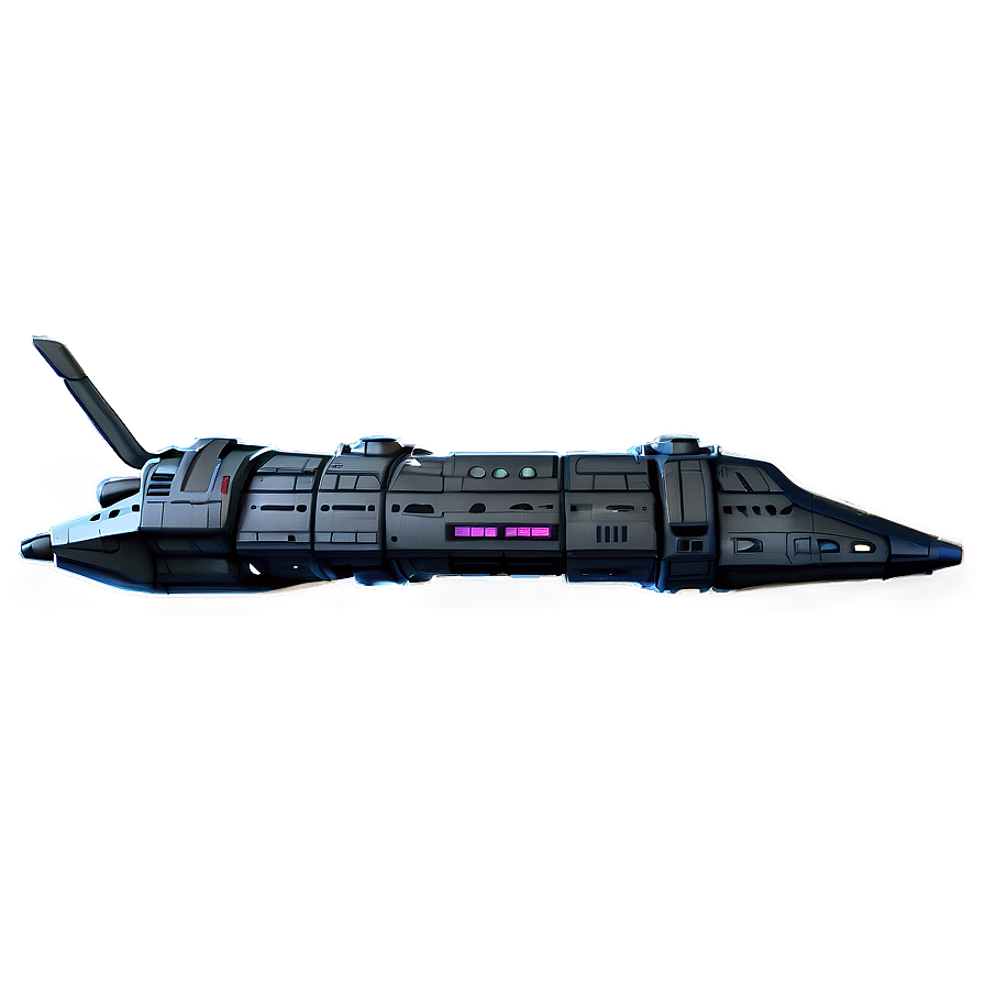 Spaceship With Cargo Module Png Dws