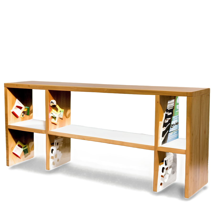 Spacious Empty Bookshelf Png Bxu72