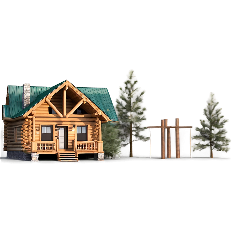 Spacious Log Cabin Floor Plan Png 13