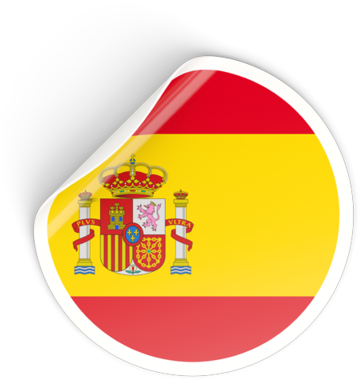 Spain Flag Button Graphic