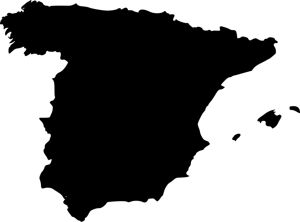 Spain Map Silhouette