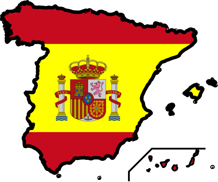 Spain Mapwith Flagand Coatof Arms