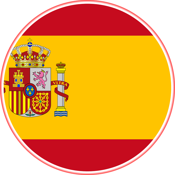 Spain National Flag Circle
