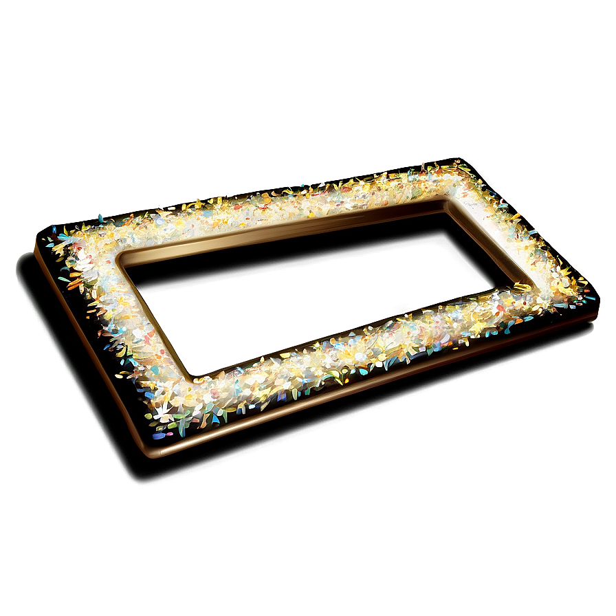 Sparkle Glitter Line Frame Png 34