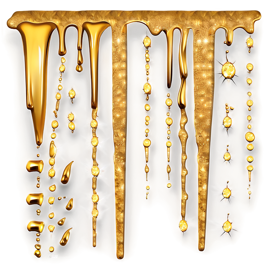 Sparkle Gold Glitter Drip Png Rsv72