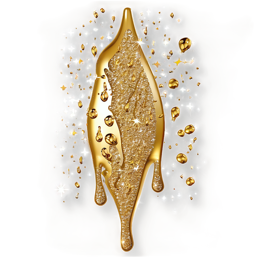 Sparkle Gold Glitter Drip Png Tim