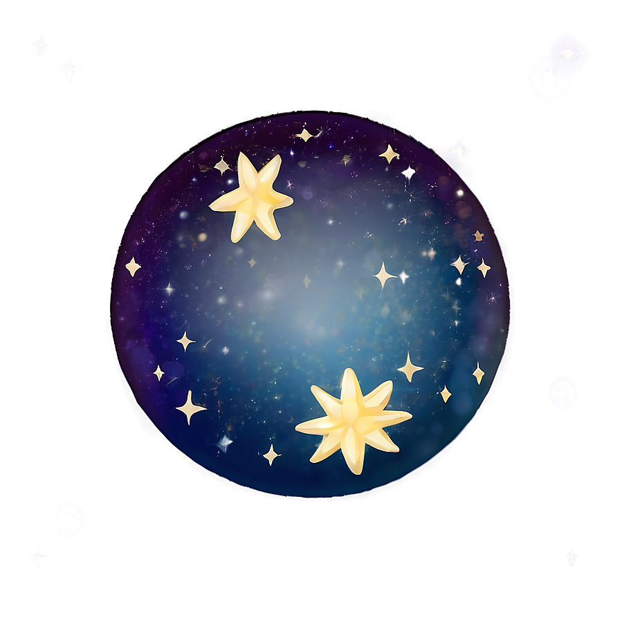 Sparkle Moon Emoji Png 05252024