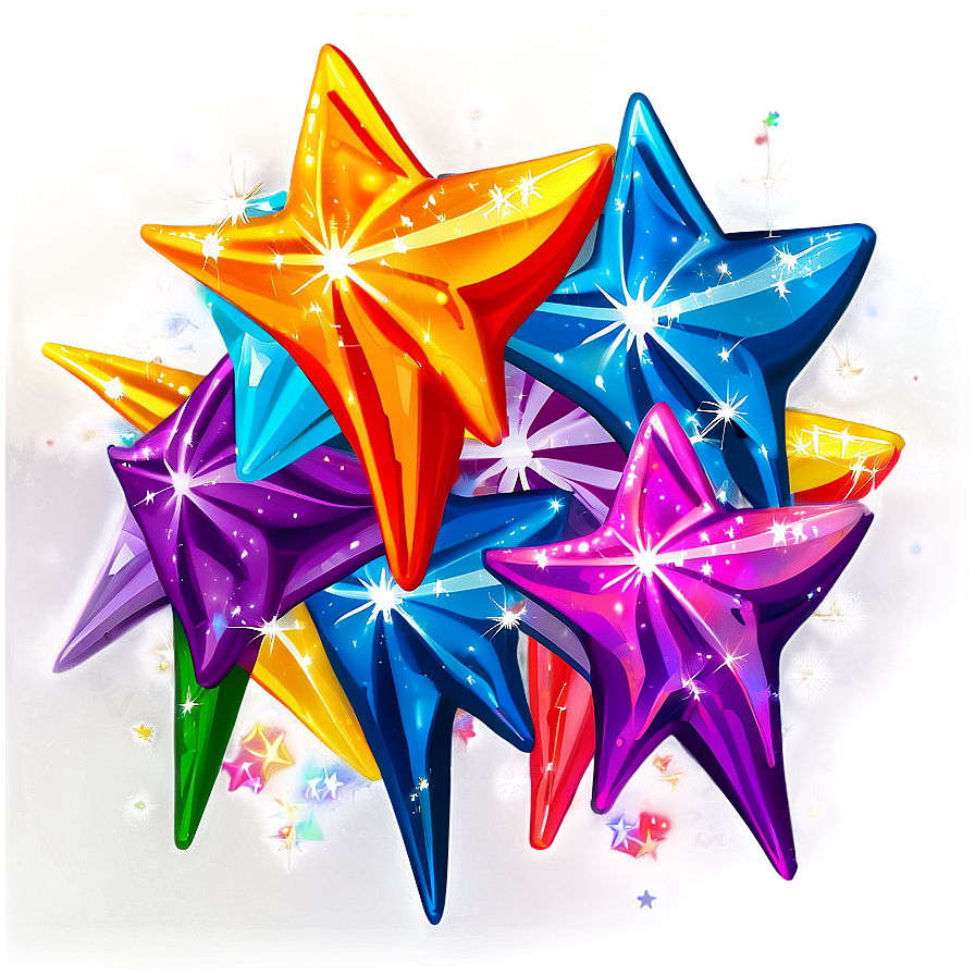 Sparkle Stars Decoration Png Ufj