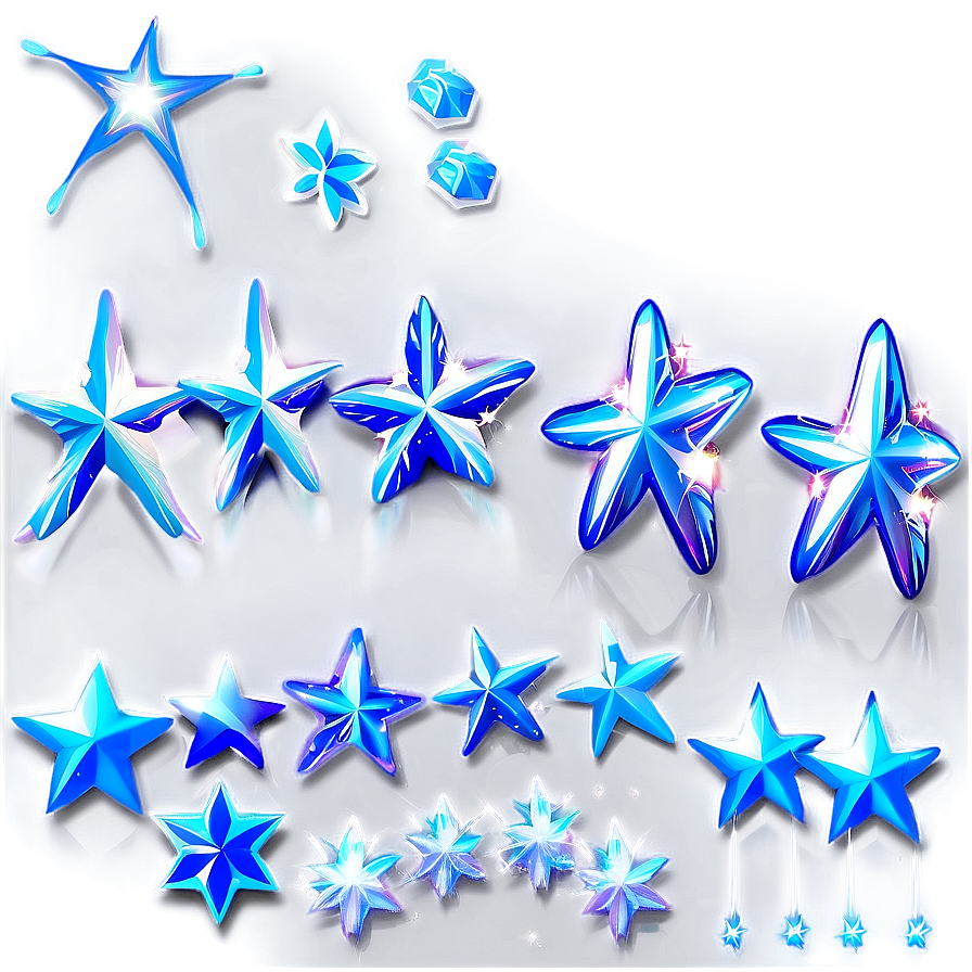 Sparkle Stars Design Elements Png Ndq