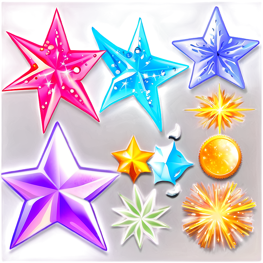 Sparkle Stars For Scrapbooking Png 06252024