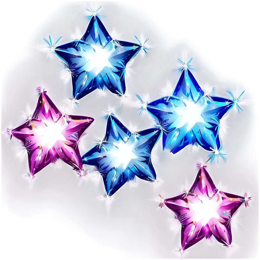 Sparkle Stars In Different Colors Png Eky58