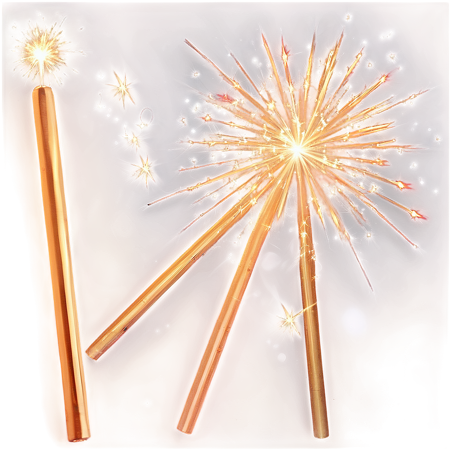 Sparklers Golden Glow Png 34