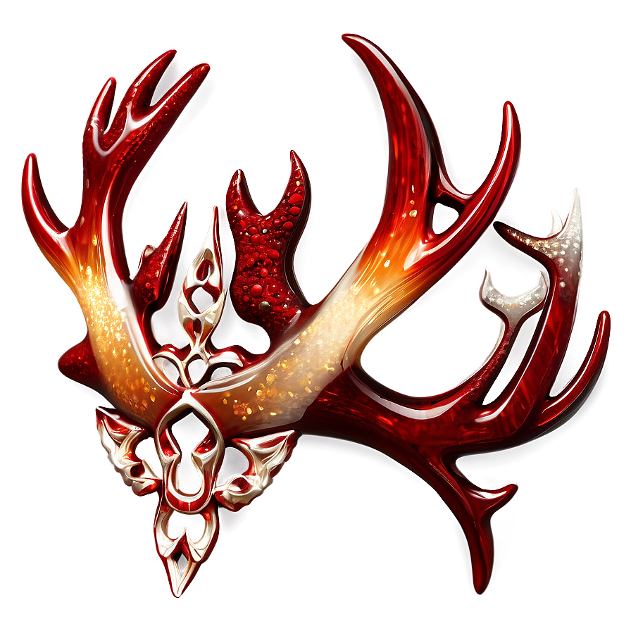 Sparkling Antler Motif Png Vrw64