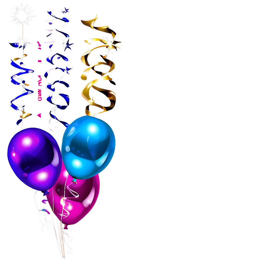 Sparkling Blue Balloons Png 06122024