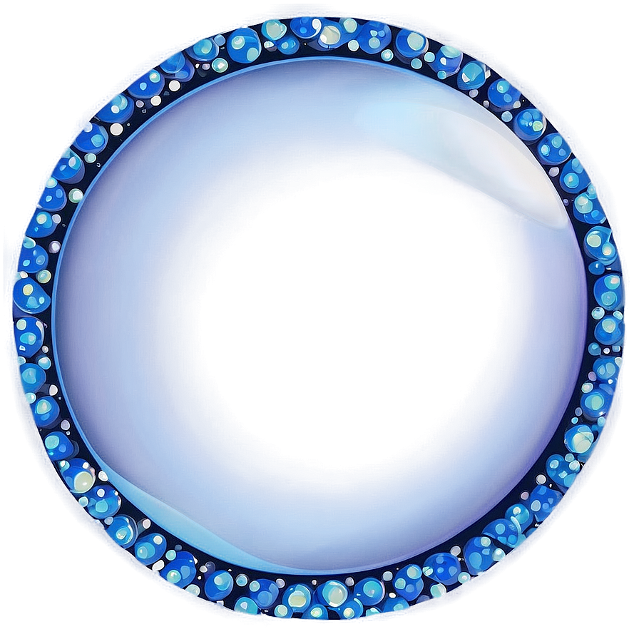 Sparkling Blue Circle Png Bdf