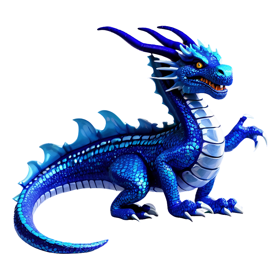 Sparkling Blue Dragon Png 06252024