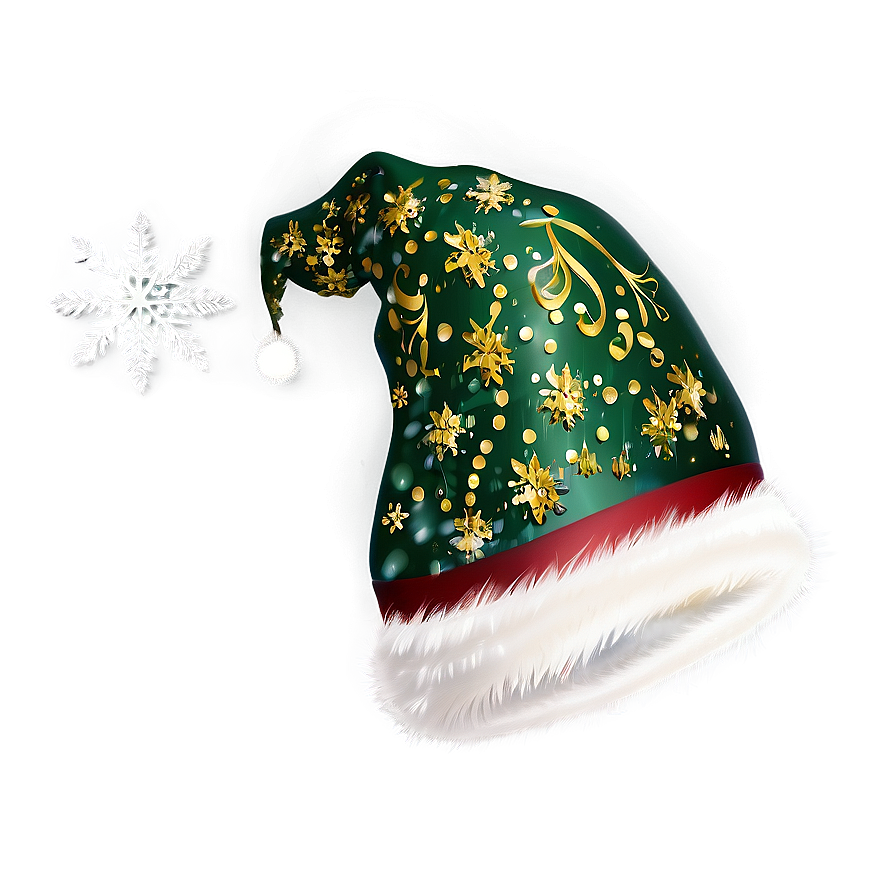 Sparkling Christmas Hat Png 04292024