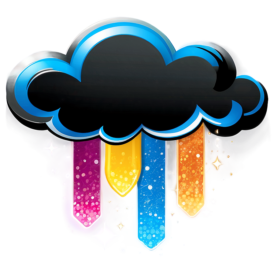 Sparkling Cloud Vector Image Png 34