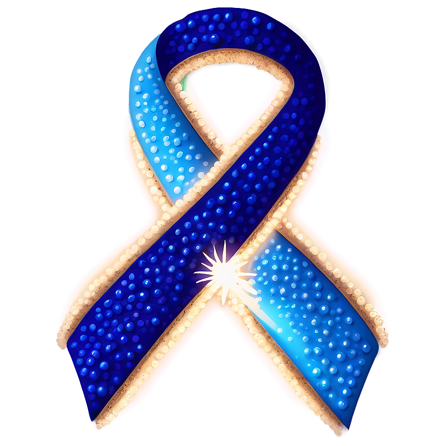 Sparkling Colon Cancer Ribbon Png Bwl70