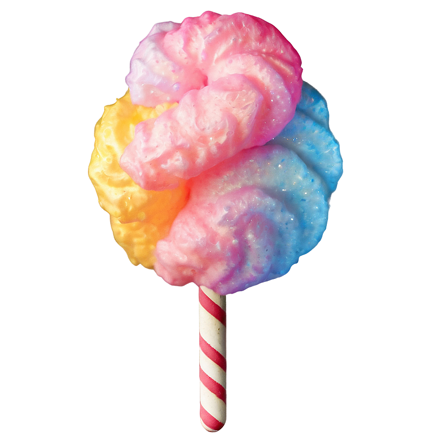 Sparkling Cotton Candy Stick Png 89