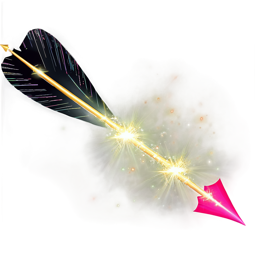 Sparkling Cupid Arrow Effect Png Dso22