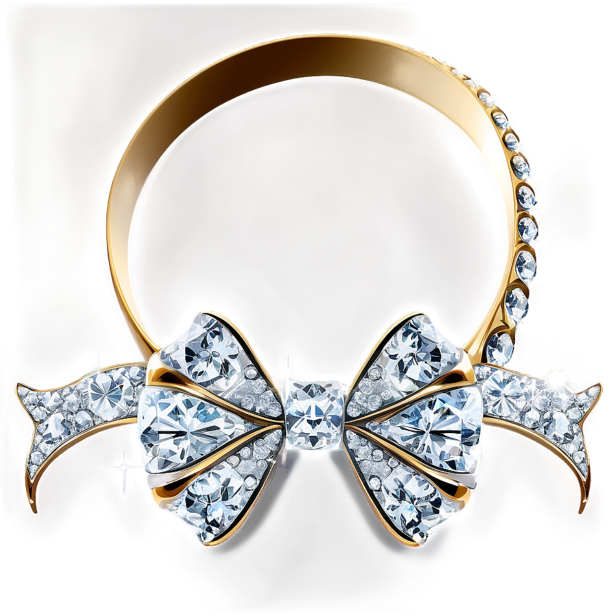 Sparkling Diamond Bow Png 05042024
