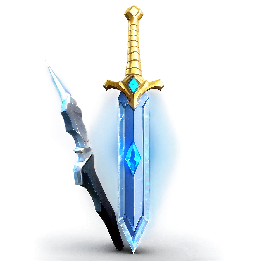 Sparkling Diamond Sword Render Png 05252024