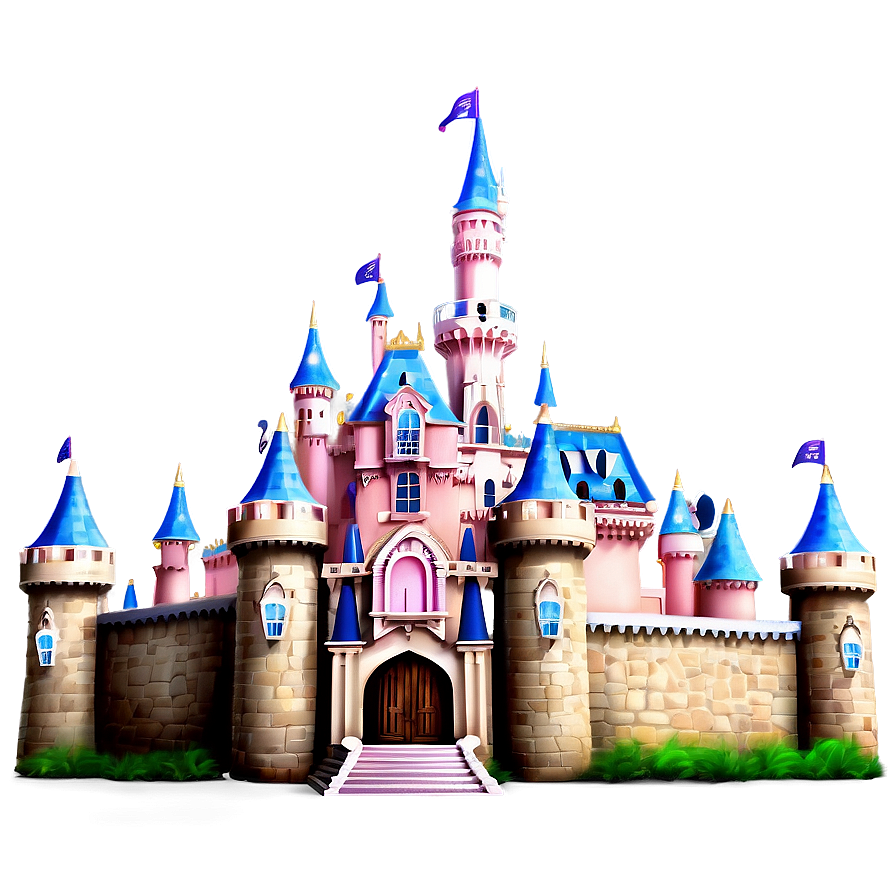 Sparkling Disney Castle Png 16