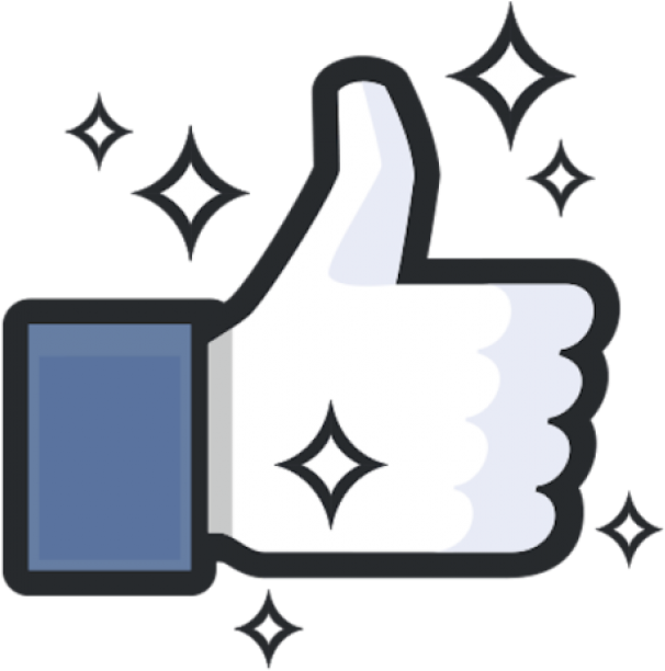 Sparkling Facebook Like Icon