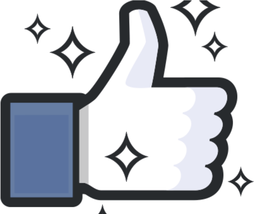 Sparkling Facebook Like Icon