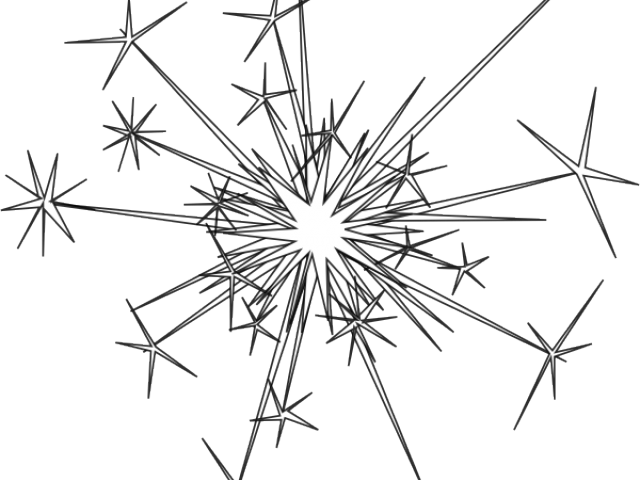 Sparkling Firework Clipart Graphic