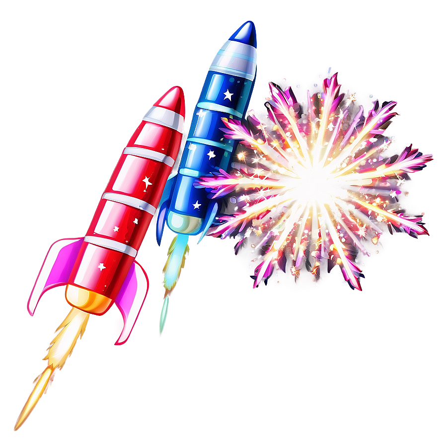 Sparkling Firework Rocket Png Jvy